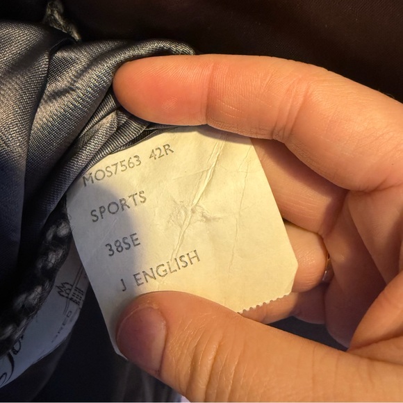 John English Vintage Pure Wool Coat Herringbone Grey Black England Quiet Luxury - Picture 7 of 14